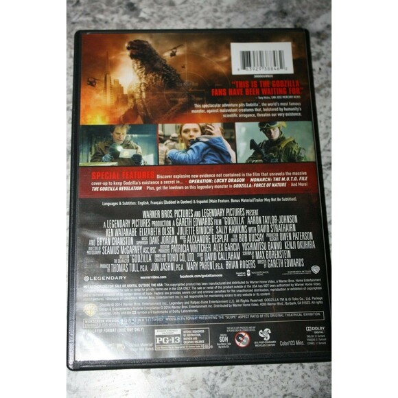 Godzilla (DVD, 2014) Complete with Bonus disc. Gareth Edward Sally Hawkins - Picture 4 of 4